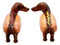 Doxies Hot Dog Sausage Wiener Dachshunds Salt And Pepper Shakers Magnetic Set