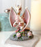 Colorful Fruits Vegetables Pale White Garlic Dragon Figurine Fairy Garden Decor