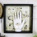 All Seeing Eye Fortune Teller Chirology Palmistry Hand Palm Wall Decor W/ Frame