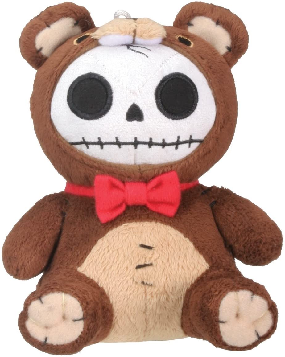 Honeybear Bear Furry Bones Small Soft Plush Doll - Ebros Gift