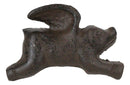 Pack of 6 Cast Iron Rustic Country Flying Pigs Cabinet Dresser Drawer Door Knobs