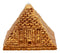 Ebros Small Golden Egyptian Giza Golden Pyramid Figurine with LED Light 3.25"L