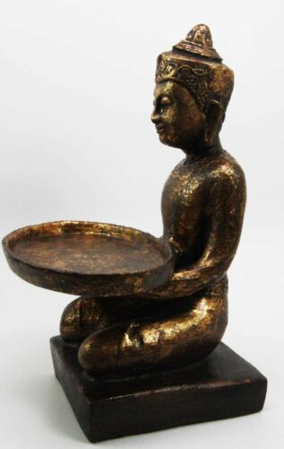 Decorative Buddhist Siamese Monk Business Card Holder Office Desktop Figurine