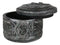 Round Celtic Dragon Vault Spirit Rune Knotwork Silver Decorative Jewelry Box