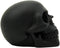Ebros Pirate's Loot Graveyard Human Skull Statue 3.75"L (Midnight Ghost Black)