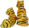 Ebros Bengal Orange Tiger And Tigress Couple Ceramic Salt Pepper Shaker Set