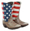 Ebros Patriotic Stars & Stripes American Flag Boots Salt and Pepper Shaker Set