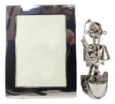 Ebros Marine Fisherman Metal Sculpture 5"X7" Picture Frame Vertical Horizontal Display