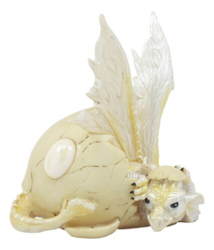 October Birthstone Dragon Egg Statue Opal Gem Birthday Dragon Hatchling Figurine