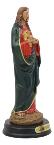 The Sacred Heart of Jesus Christ Statue 5" Holy Catholic Religious Figurine - Ebros Gift