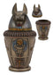 Ebros Egyptian Gods And Deities Duamutef Canopic Jar 5.75"H Four Sons Of Horus