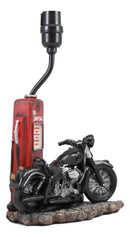 Ebros Old Fashioned Gas Pump Retro Bike Motorcycle Desktop Table Lamp W/ Shade