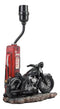 Ebros Old Fashioned Gas Pump Retro Bike Motorcycle Desktop Table Lamp W/ Shade