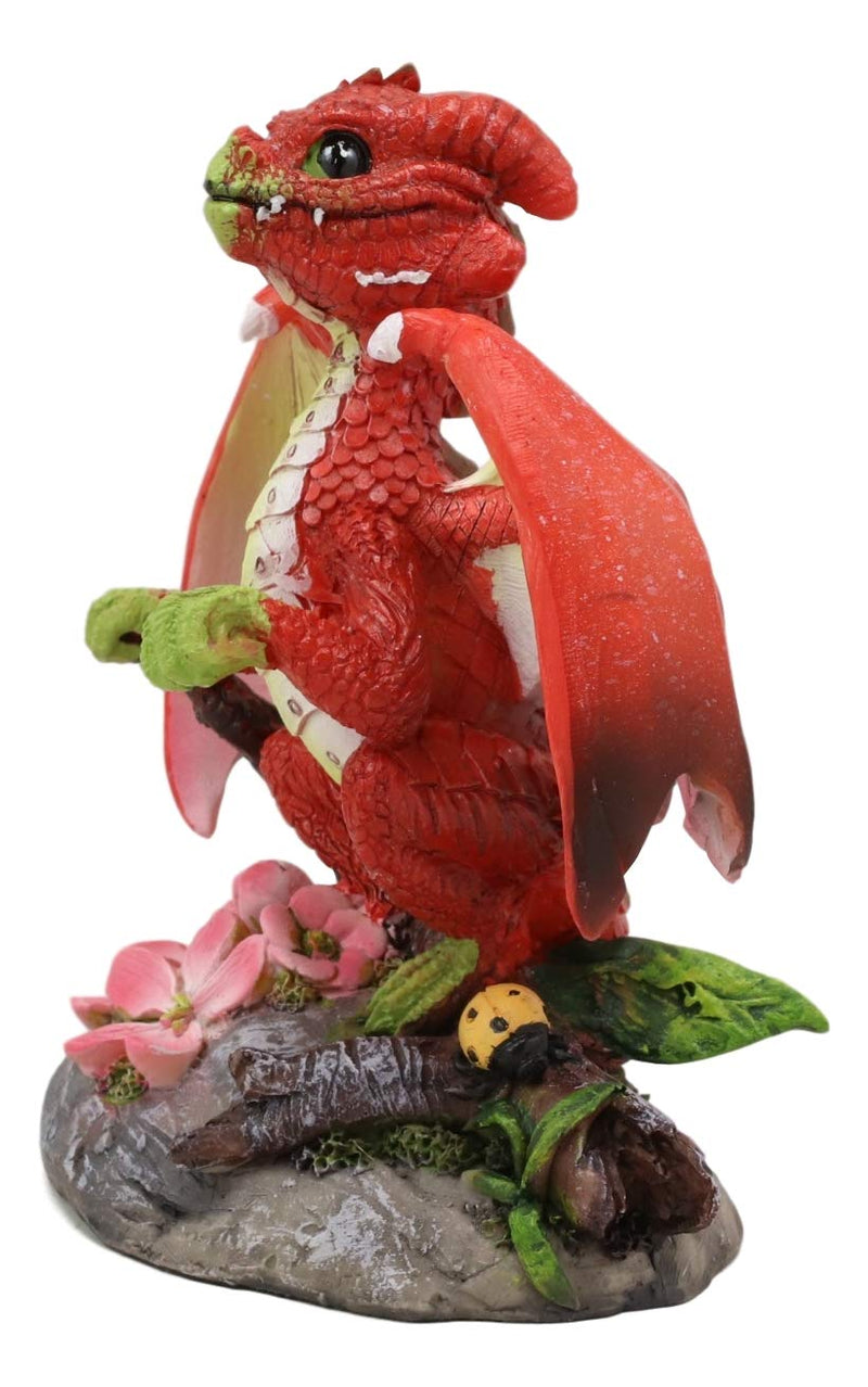 Ebros Apple Garden Dragon by Stanley Morrison Home Decor Statue