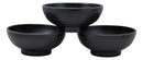 Ebros Contemporary Round 7.5" Diameter Matte Black Jade Melamine Ramen Salad Pho Pasta Soup Bowls Pack Of 6 Set Dinner Bowl Pack Restaurant Supply