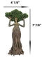 Greenman Tree Woman Gaia Dryad Ent Native Fixing Leafy Canopy Crown Figurine