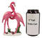 Ebros Tropical Rainforest Birds Romantic Love Pink Flamingos Embracing Statue