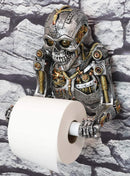 Ebros Steampunk Rustic Gearwork Cyborg Robotic Skeleton Toilet Paper Holder