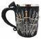 Ebros Gift Medieval Renaissance Dragon Iron Throne Of Swords Coffee Mug Drinking Beer Stein Tankard Cup