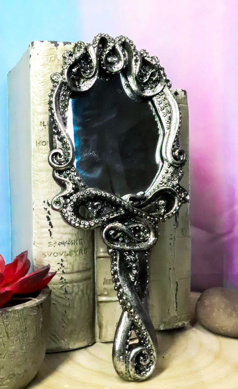 Ebros Marine Deep Ocean Monster Kraken Cthulhu Octopus Tentacles Hand Mirror Figurine