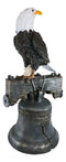 Ebros Independence Day American Patriotic Glory Bald Eagle Liberty Bell Statue