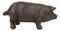 Cast Iron Country Rustic Farmhouse Swine Pig Bacon Decor Paperweight Figurine