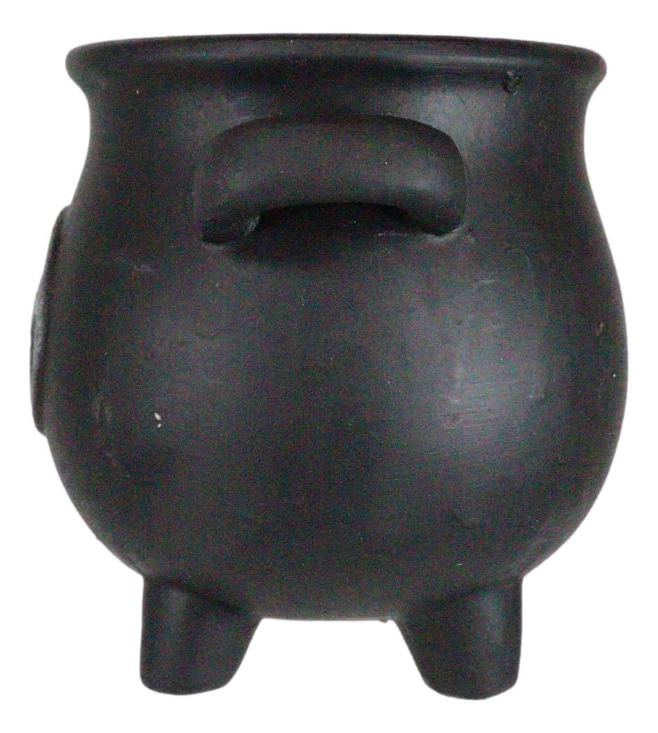 Black Pentagram Cauldron Terracotta Succulent Plant Planter Pot Or Pen Holder