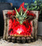 Pentagram Star Green Dragon of Bibliography On Spell Book With LED Fire Breath