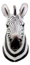 Madagascar Large Zebra Head Wall Decor Plaque 16"Tall Taxidermy Decor Sculpture