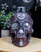 Steampunk Cyborg Steam Cerebrum Cobra Clan Tank Rusted Cranium Skull Figurine