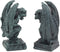 Ebros Notre Dame Guardian Mini Gargoyle Statue Set of 2 Miniature 2.5" Tall
