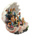 Ebros 12.25" Wide Colorful Nautical Ocean Giant Clam Shell of The Coral Reefs Display Stand with 12 Miniature Mergirls Figurine Set Fantasy Mergirl Mermaids - Ebros Gift