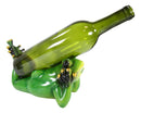 Ebros Sunbathing Rainforest Green Frog Toad On His Belly Wine Holder Caddy Figurine