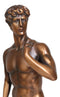 Ebros Renaissance Art Michelangelo Nude King David Bronze Electroplated Resin Statue
