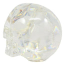 Ebros Clear Translucent Witching Hour Gazing Skull Statue 5.5"L Made Of Acrylic