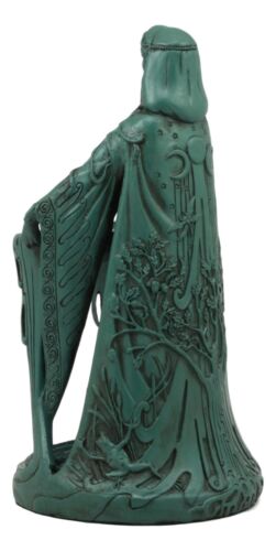 Irish Triple Goddess Danu With Cauldron Statue 9"H Don Source Of Wisdom Wealth - Ebros Gift