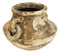 Vintage Earthenware Rustic Distressed Terracotta Vase Pot W/ Decorative Handles