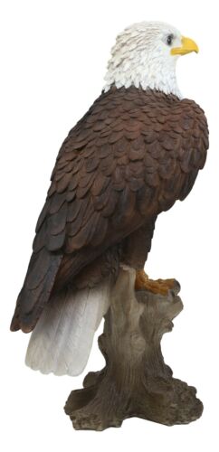 American Pride National Emblem Bald Eagle Statue 16.5"H Independence Day Glory