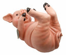 Countryside Bacon Porky Pig Swine Belly Hugging Wine Holder Figurine Sculpture