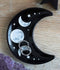 Wicca Occult Triple Moon Goddess Ceramic Trinket Jewelry Dish Or Appetizer Plate