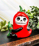 Ebros Furrybones Skeleton Chilito Hot Red Chili Pepper Figurine 3.25"H