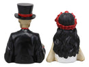 Ebros Wedding Bride And Groom Skeleton Couple Figurine 2 Piece Set 5.25"Tall