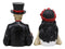 Ebros Wedding Bride And Groom Skeleton Couple Figurine 2 Piece Set 5.25"Tall