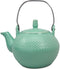 Imperial Spotted Texture Teapot With Stainless Steel Handle 28oz (Aquamarine Blue)