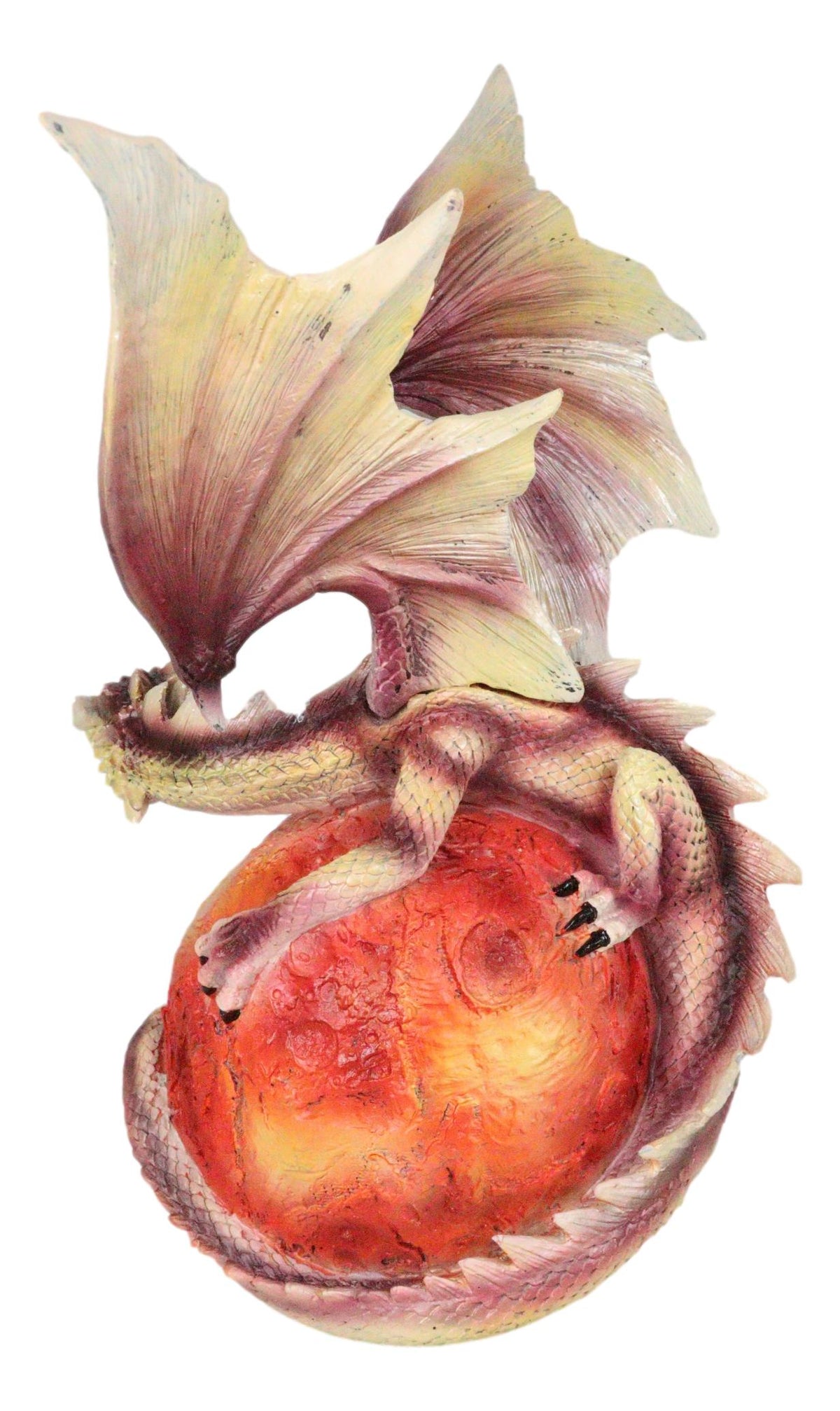 Ebros Celestial Galaxy Planet Mars Terrestrial Red Guardian Dragon Figurine Decor - Ebros Gift
