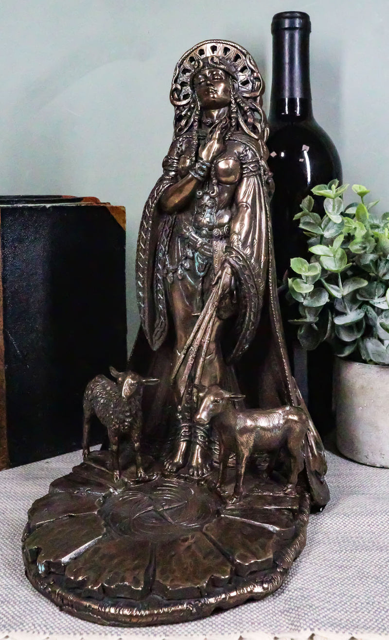 Celtic Goddess of Fire Brigid Statue Patroness Of Hope Poetry Livestock Healing