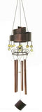 Contemporary Modern Spiral Design Resonant Copper Wind Chime Garden Patio