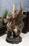 Ebros Ruler Of Pantagonia Steampunk Cyborg Robot Dragon Statue 10.5"Tall