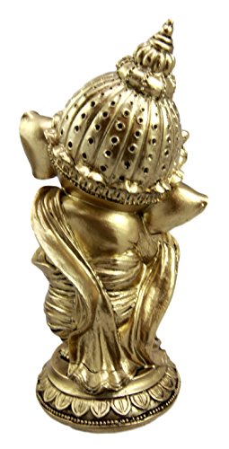 Ebros Hindu Elephant God Ritual Dancing Ganesha Golden Statue 6" H Deity of Arts Wisdom and Knowledge Decor Figurine (Dancing Ganesh) - Ebros Gift