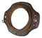 Southwestern Turquoise Beaded Western Lasso Ropes Stars Wall Mirror With 2 Hooks